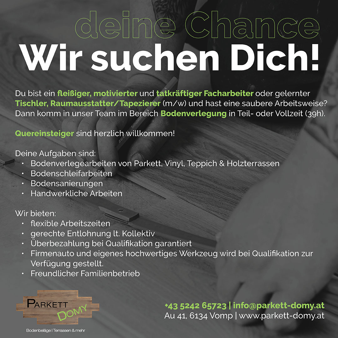 Stellenanzeige Facharbeiter